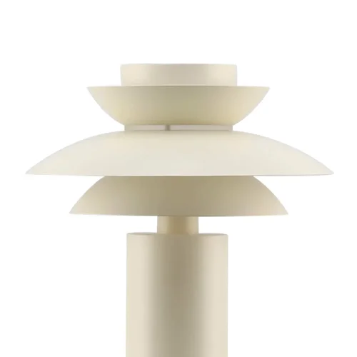 CANDEEIRO DE MESA 1 LUZ E27 BEGE Ø30 CM ORNELLA