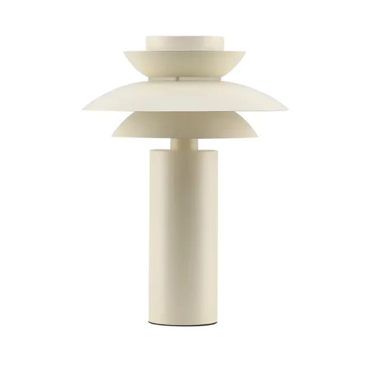 CANDEEIRO DE MESA 1 LUZ E27 BEGE Ø30 CM ORNELLA 2
