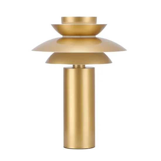 CANDEEIRO DE MESA 1 LUZ E27 DOURADO Ø30 CM ORNELLA 2