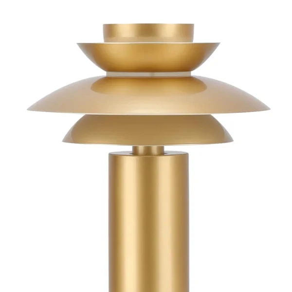 CANDEEIRO DE MESA 1 LUZ E27 DOURADO Ø30 CM ORNELLA