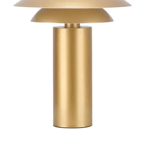 CANDEEIRO DE MESA 1 LUZ E27 DOURADO Ø30 CM ORNELLA