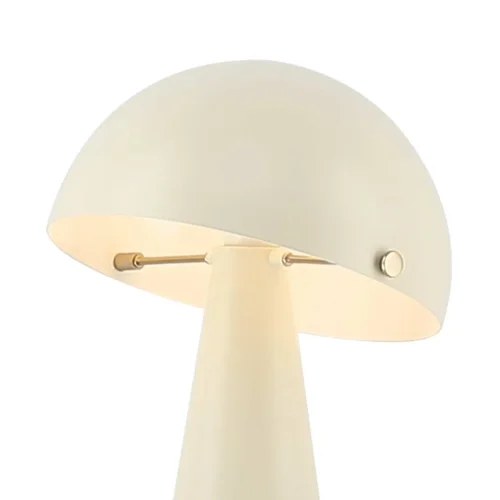 CANDEEIRO DE MESA EM AÇO PINTADO BEGE E27 CHANTERELLE