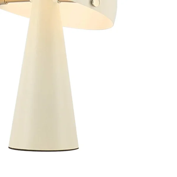 CANDEEIRO DE MESA EM AÇO PINTADO BEGE E27 CHANTERELLE