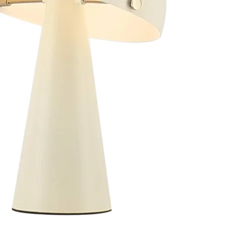 CANDEEIRO DE MESA EM AÇO PINTADO BEGE E27 CHANTERELLE