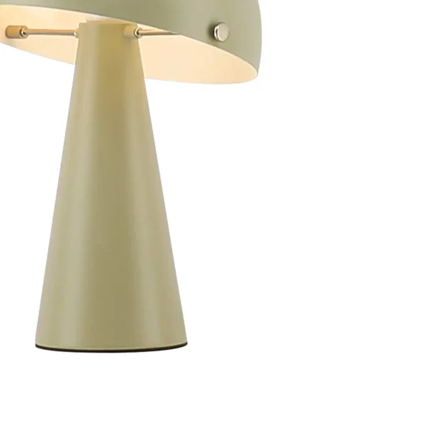 Candeeiro de mesa Chanterelle em aço verde mate E27 | Lúzete
