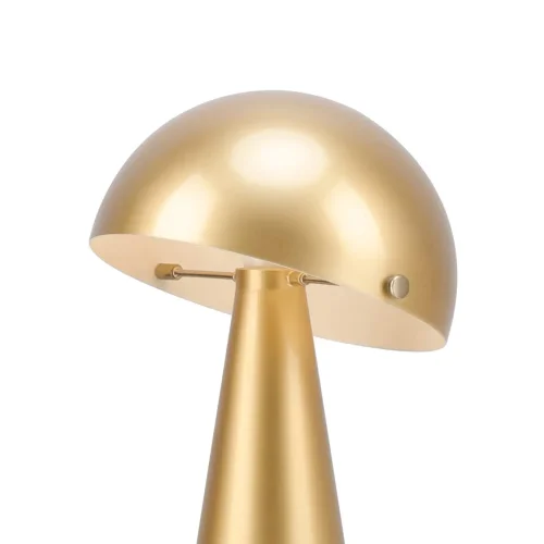 CANDEEIRO DE MESA EM AÇO PINTADO DOURADO E27 CHANTERELLE