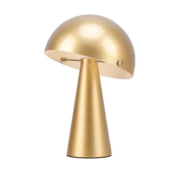 CANDEEIRO DE MESA EM AÇO PINTADO DOURADO E27 CHANTERELLE