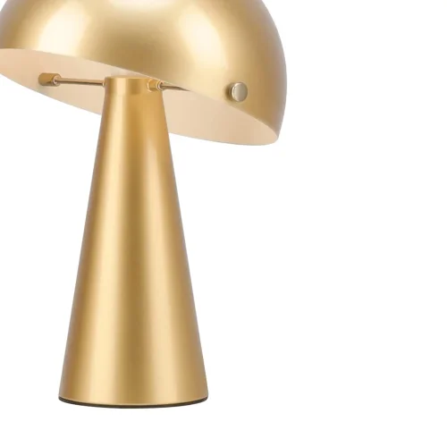 CANDEEIRO DE MESA EM AÇO PINTADO DOURADO E27 CHANTERELLE