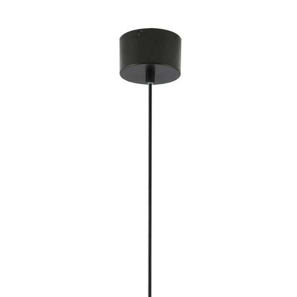 CANDEEIRO DE TETO E27 AÇO PINTADO DE PRETO GEMMA