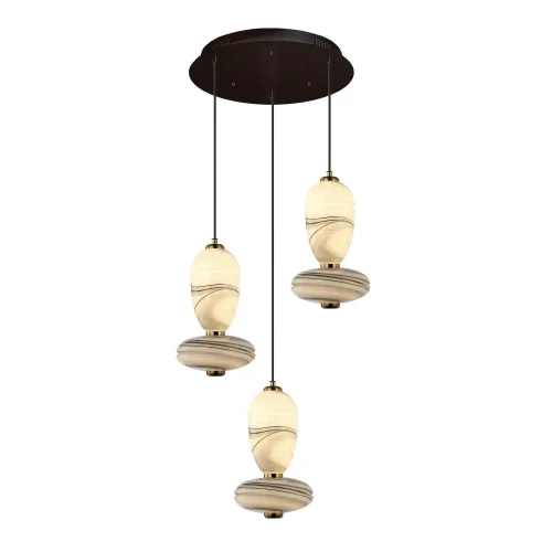 CANDEEIRO DE TETO LED 3 LUZES 30 W CCT EFEITO MÁRMORE TOSCANA