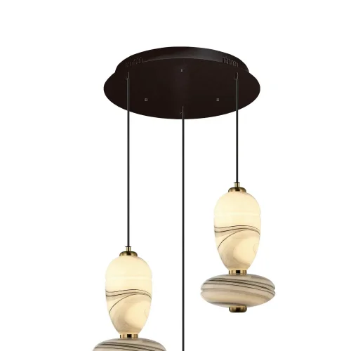 CANDEEIRO DE TETO LED 3 LUZES 30 W CCT EFEITO MÁRMORE TOSCANA