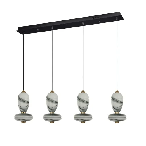 CANDEEIRO DE TETO LED 4 LUZES 40 W CCT EFEITO MÁRMORE TOSCANA
