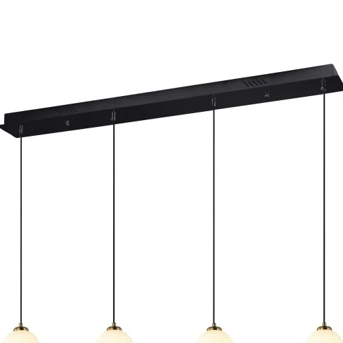 CANDEEIRO DE TETO 4 LUZES LED 40W CCT CERÂMICA/VIDRO HATHOR