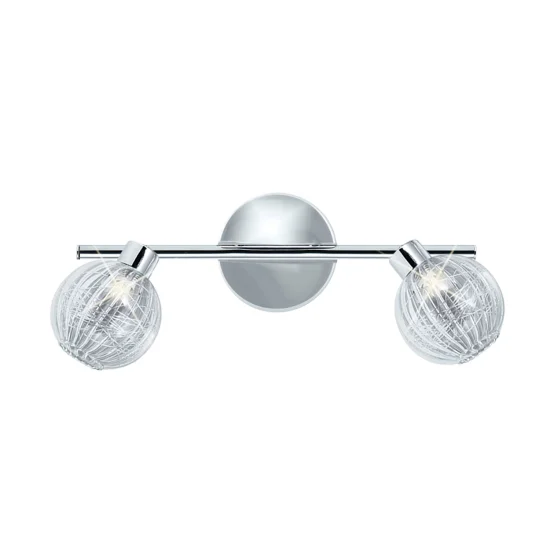 HOLOFOTES DE QUINN CROMADO DE 2 LUZ