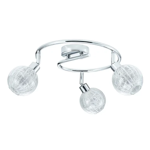 TETO DE QUINN CROMADO DE 3 LUZES