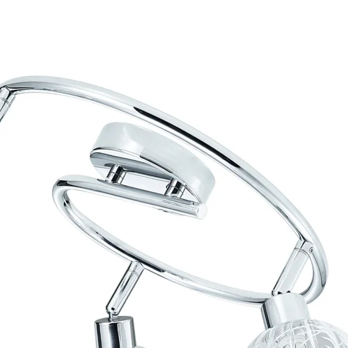 TETO DE QUINN CROMADO DE 3 LUZES