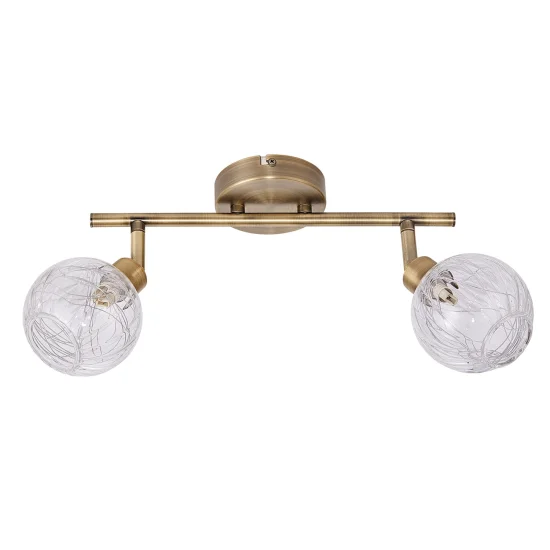 DESTAQUE DE COURO QUINN 2-LIGHT