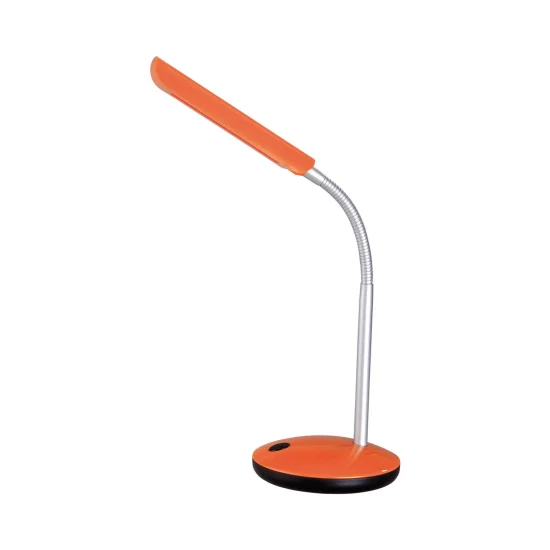 Candeeiro de secretária Led Glamour Laranja-Prata - Lâmparas e Iluminação | Lúzete