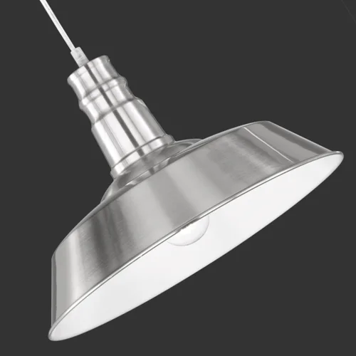 LÂMPADA DE TETO TELMO DE NÍQUEL INDUSTRIAL