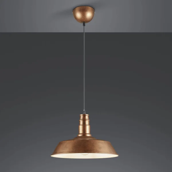 TETO LÂMPADA TELMO COBRE ENVELHECIDO