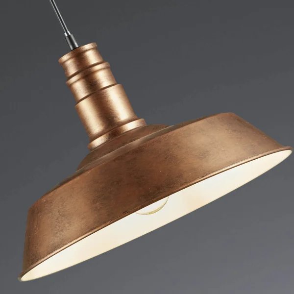 TETO LÂMPADA TELMO COBRE ENVELHECIDO