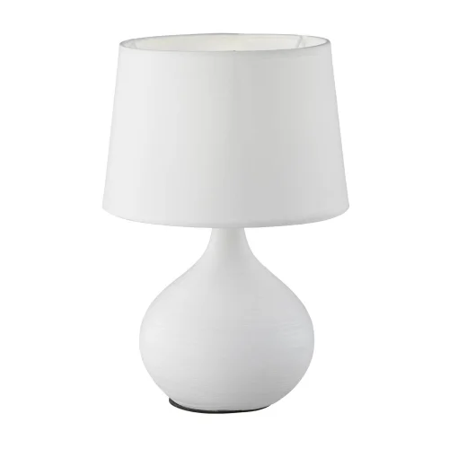 LÂMPADA DE MESA DE CERÂMICA BRANCA GUIDO