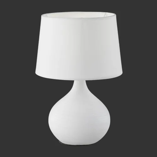 LÂMPADA DE MESA DE CERÂMICA BRANCA GUIDO