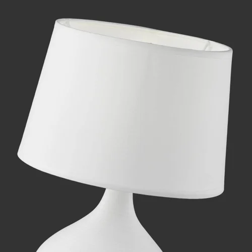 LÂMPADA DE MESA DE CERÂMICA BRANCA GUIDO