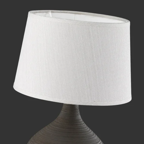 LÂMPADA DE MESA DE CERÂMICA MARROM GUIDO