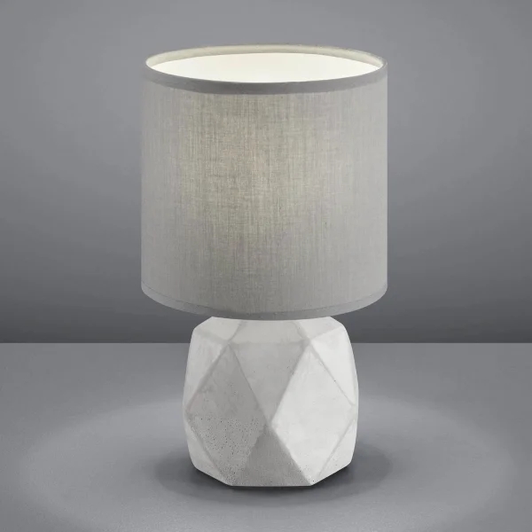 LÂMPADA DE MESA TAYLOR TELA CINZA