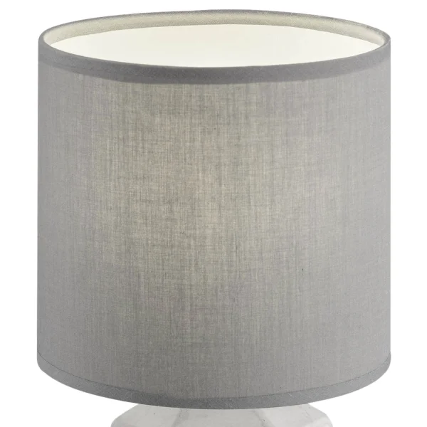 LÂMPADA DE MESA TAYLOR TELA CINZA