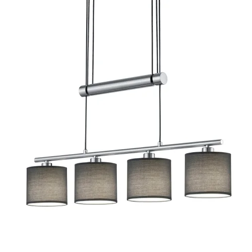 LÂMPADA DE TETO 4 LUZES OLIVIA CINZA