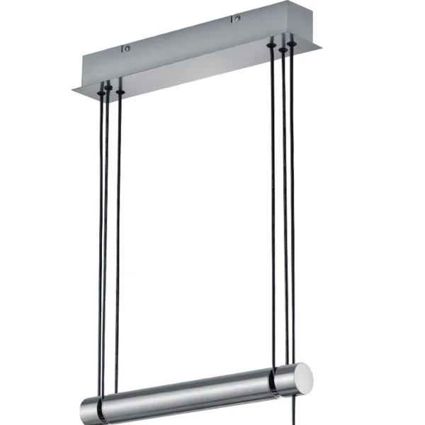 LÂMPADA DE TETO 4 LUZES OLIVIA CINZA