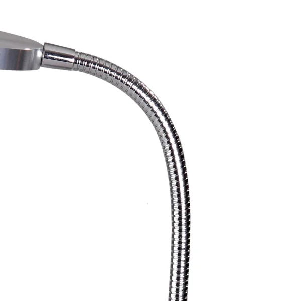 Candeeiro de secretária Led Oliver Lilás-Cromo - Lâmparas e Iluminação | Lúzete