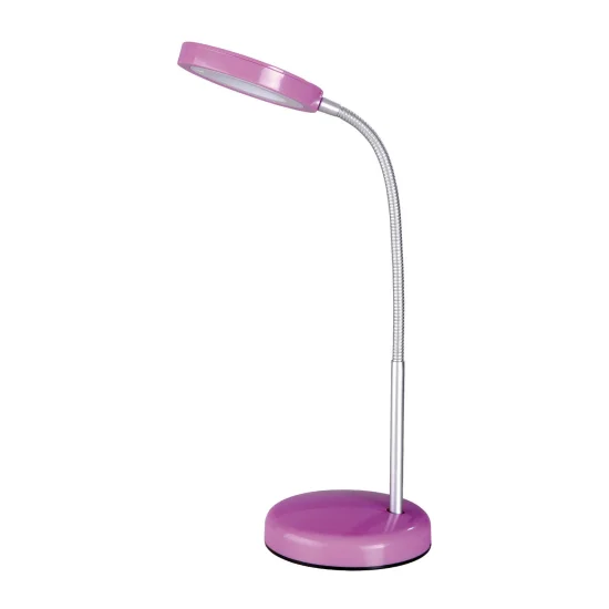 Candeeiro de secretária Led Lumina Lilás-Prata - Lâmparas e Iluminação | Lúzete