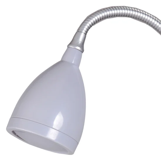 Candeeiro de secretária Led Kiko Cinza-Prata - Lâmparas e Iluminação | Lúzete 2