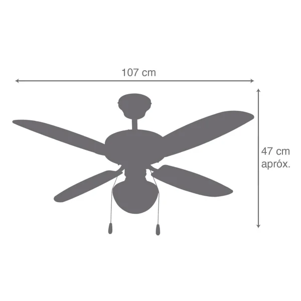 TETO VENTILADOR AIKEN COURO