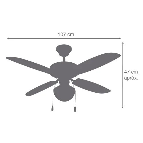 TETO VENTILADOR AIKEN COURO