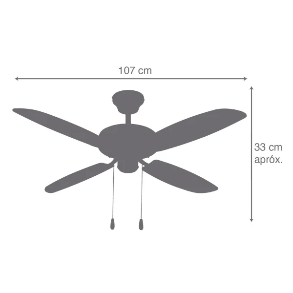 VENTILADOR TETO SEM LUZ LANGFORD