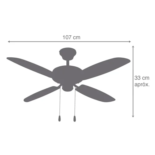 VENTILADOR TETO SEM LUZ LANGFORD