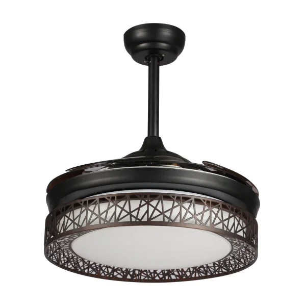 MARROM LED FORREST VENTILADOR TETO