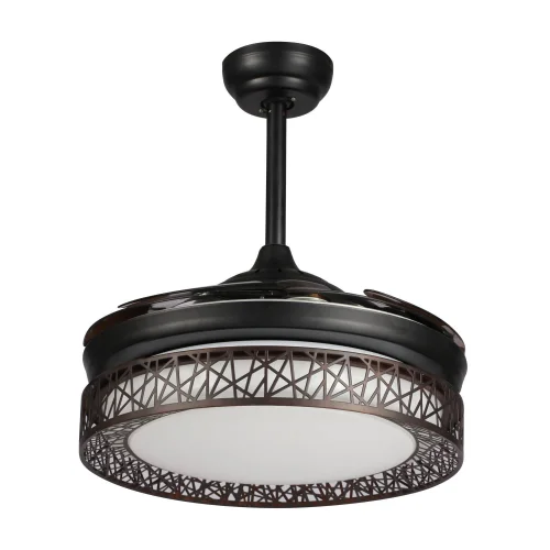 MARROM LED FORREST VENTILADOR TETO