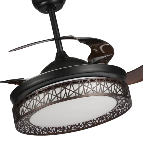 MARROM LED FORREST VENTILADOR TETO