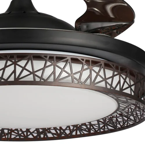 MARROM LED FORREST VENTILADOR TETO