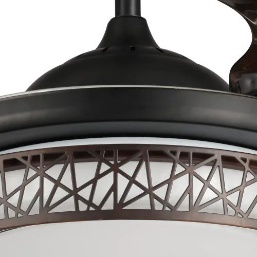 MARROM LED FORREST VENTILADOR TETO