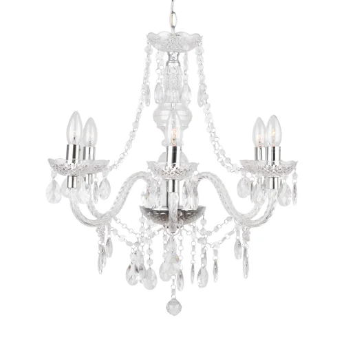 LÂMPADA DE TETO 6 LUZES LEOETTA TRANSPARENTES LÂMPADA DE TETO 6 LUZES LEOETTA TRANSPARENTES