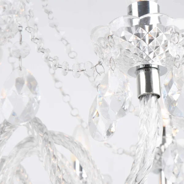 LÂMPADA DE TETO 10 LUZES LEOETTA TRANSPARENTES