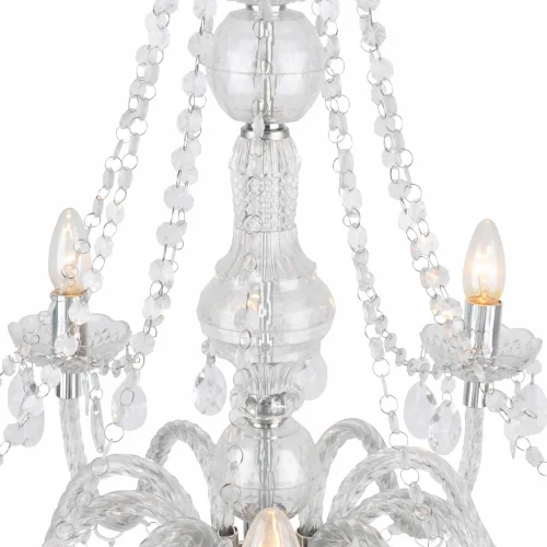 LÂMPADA DE TETO 10 LUZES LEOETTA TRANSPARENTES