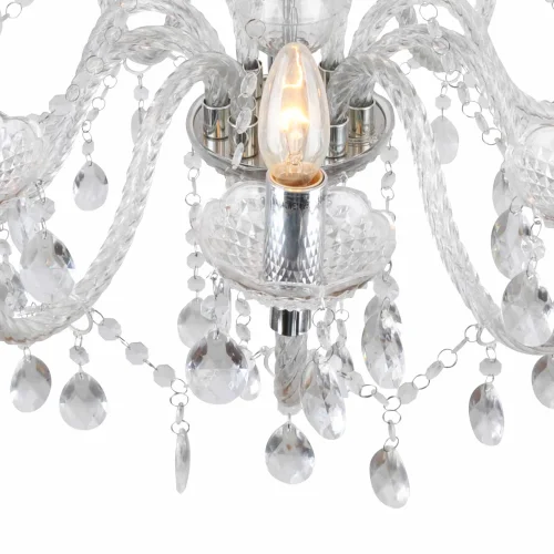 LÂMPADA DE TETO 10 LUZES LEOETTA TRANSPARENTES