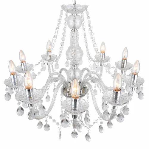 LÂMPADA DE TETO 10 LUZES LEOETTA TRANSPARENTES